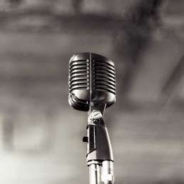 Music production history - microphone