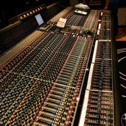 Music production history - mixing desk